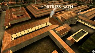 Animation of ancient Roman Fort in Caerleon Wales [upl. by Annahsat]