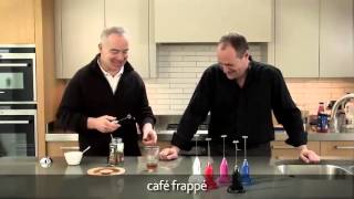 How to make a frappé coffee using an aerolatte milk frother [upl. by Eelyrehc]