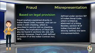 What is Difference Between Fraud amp Misrepresentation [upl. by Cloris480]