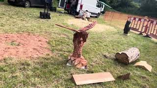 A fabulous range of wooden sculpture at Caerleon festival 2024 [upl. by Sims]