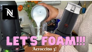 How To Foam Milk With Aeroccino 3 Make Coffee With Foam Tips amp Tricks  Easy Foamed Latte Recipe [upl. by Winson]