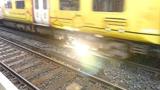 Merseyrail 507 009 making arcs at Birkdale station [upl. by Kimmy393]