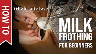 How To Milk Frothing for Beginners 5 Tips [upl. by Isayg287]