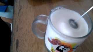 Aerolatte Review Frothing Cold Milk In Under 1 Minute [upl. by Lesiram]